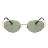 Retro Oval 90s Vintage Fashion Round Sunglasses