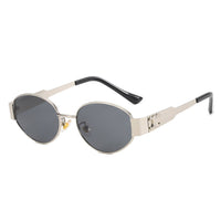 Retro Oval 90s Vintage Fashion Round Sunglasses